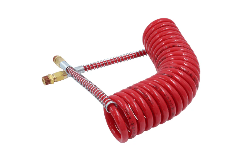 Elite Red Air Hose 15' Coiled W/12" Lead | ETP-11-317 - Image 2