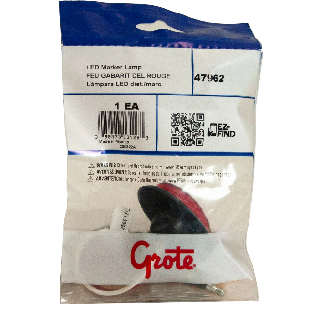 Grote Lighting Lamp-Led Marker W/Grommet, R | 47962GR0 - Image 2