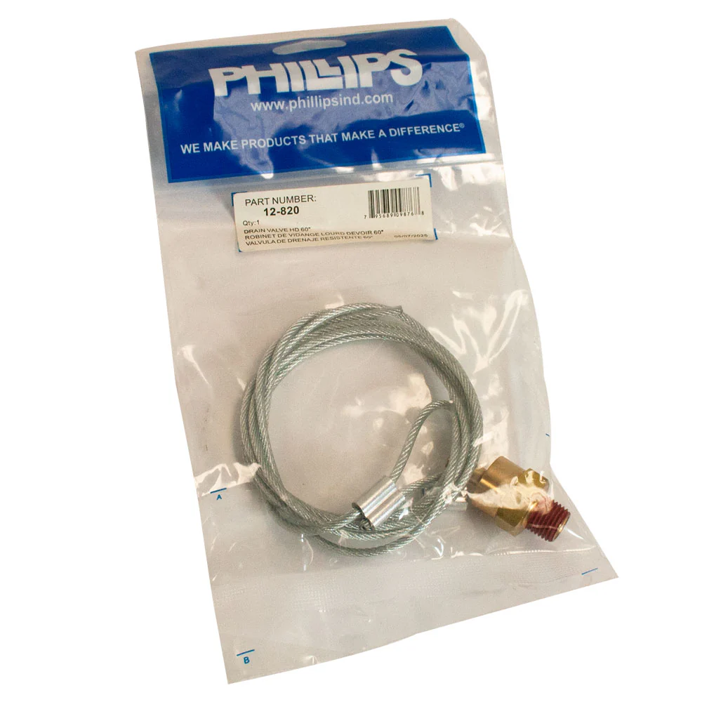 Phillips Industries Duty Drain Valve-60"Cable X | 12-820DSP - Image 2